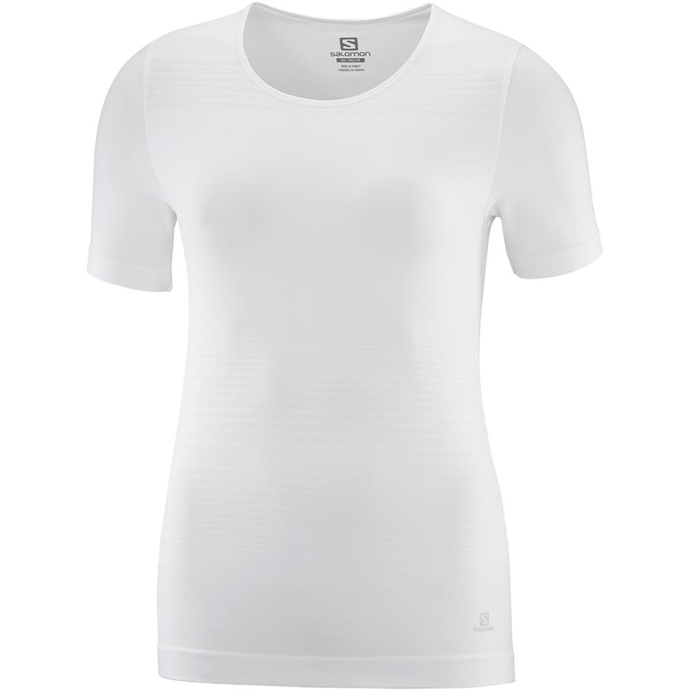 Salomon Israel ELEVATE MOVE'ON W - Womens T shirts - White (KPDM-78235)